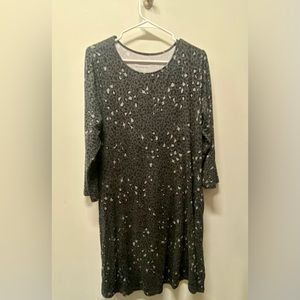 Large Animal Print Swing Dress